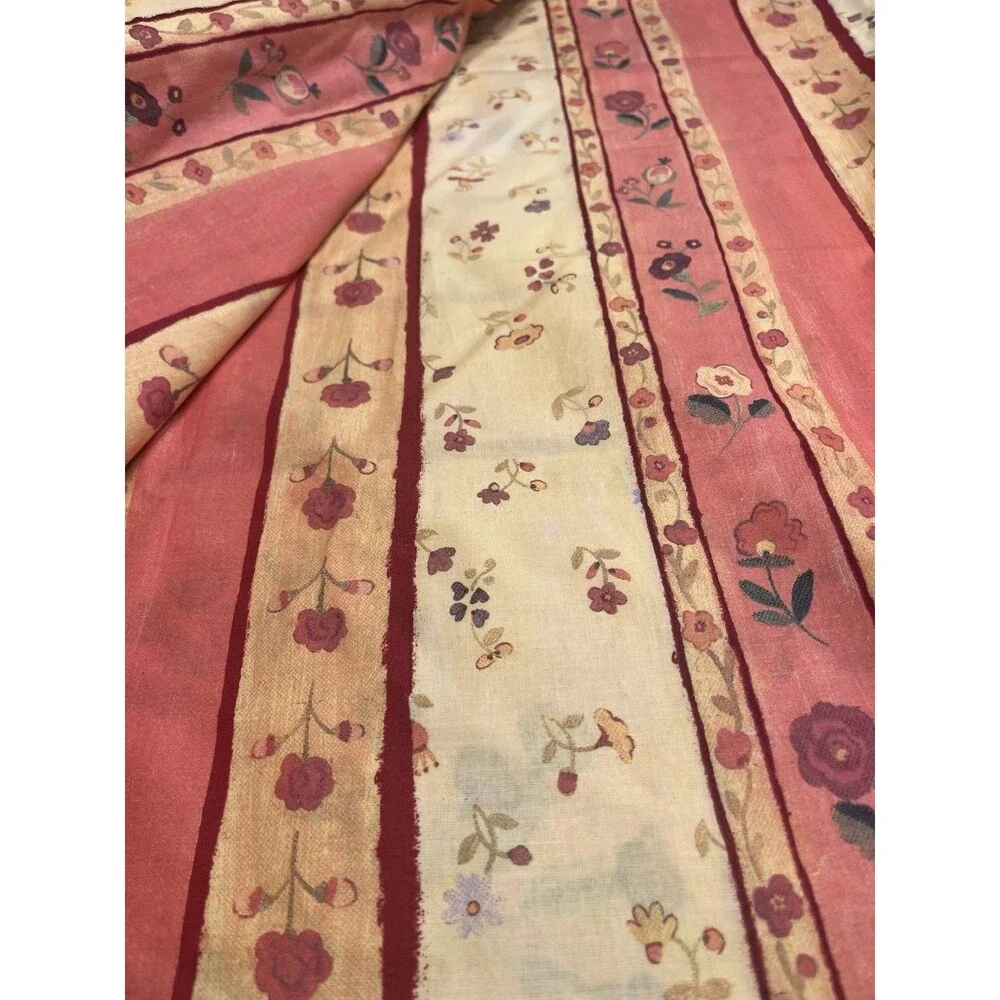 Bassetti Italy Pink Peach Yellow Floral Duvet Cover Only Twin